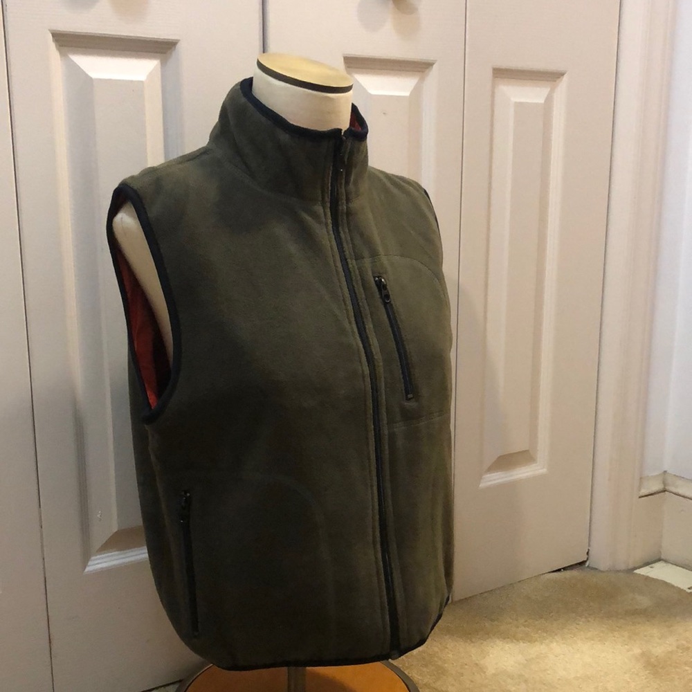 FREE COUNTRY WARM VEST JACKET. REVERSIBLE. FLEECE. HIKING.